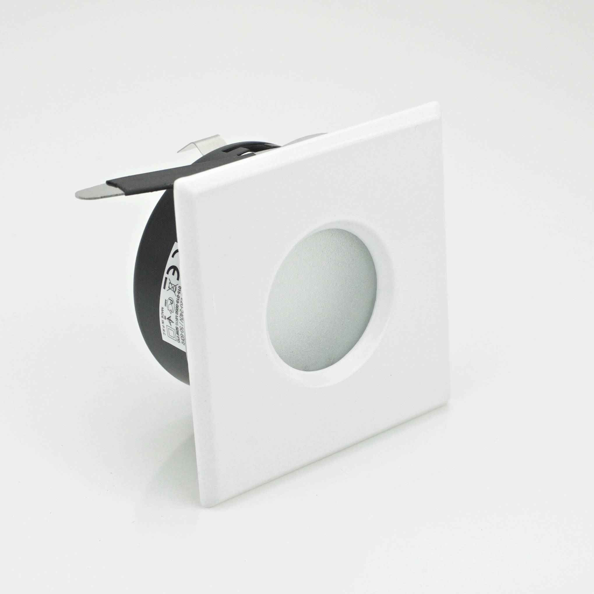 Support downlight carré blanc étanche IP65 Dim 83x83mm - Image 4
