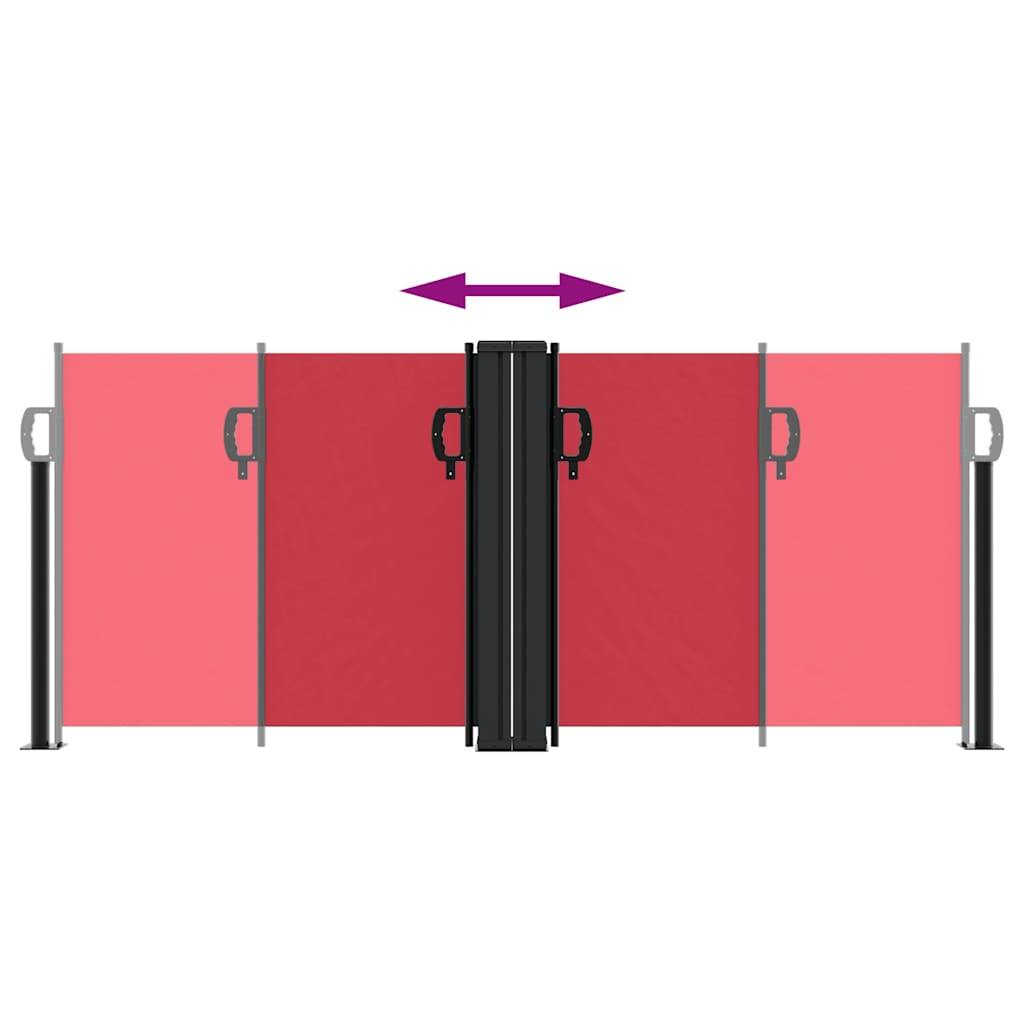 Store banne | Auvent latéral rétractable rouge 100x1000 cm Maison Chic - Image 5
