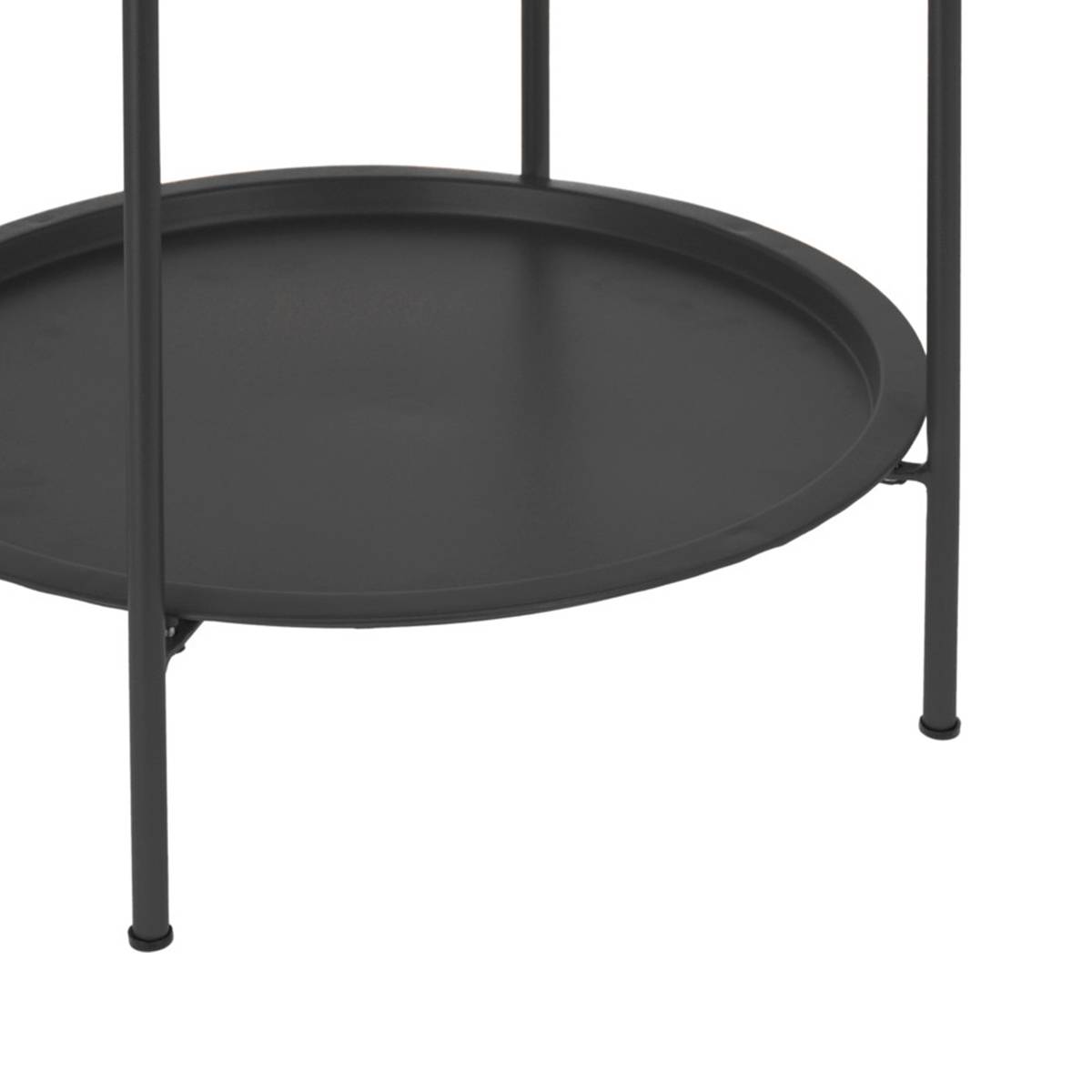 Table basse 2 plateaux anthracite Ø50 cm - Cémonjardin - Imagen 3
