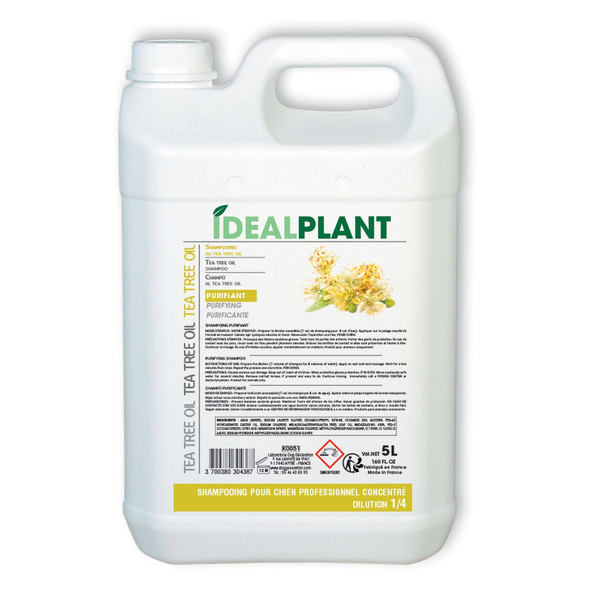Shampoing au Tea Tree Oil IdealPlant : 5L IDEALPLANT