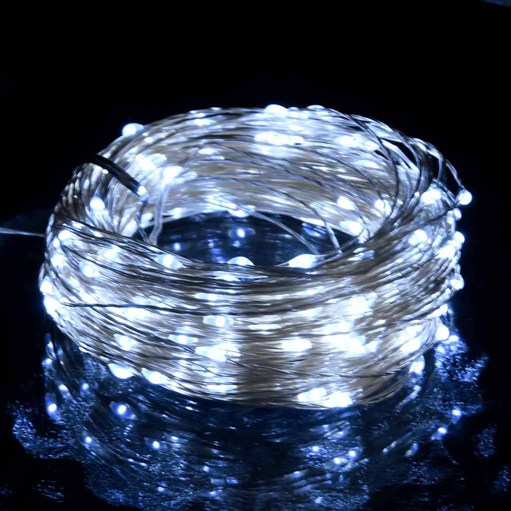 Guirlande Lumineuse LED Fil Cuivre 300 Lampes Télécommande Blanc Froid 30m – ComfortXL Outdoor Living - Image 2