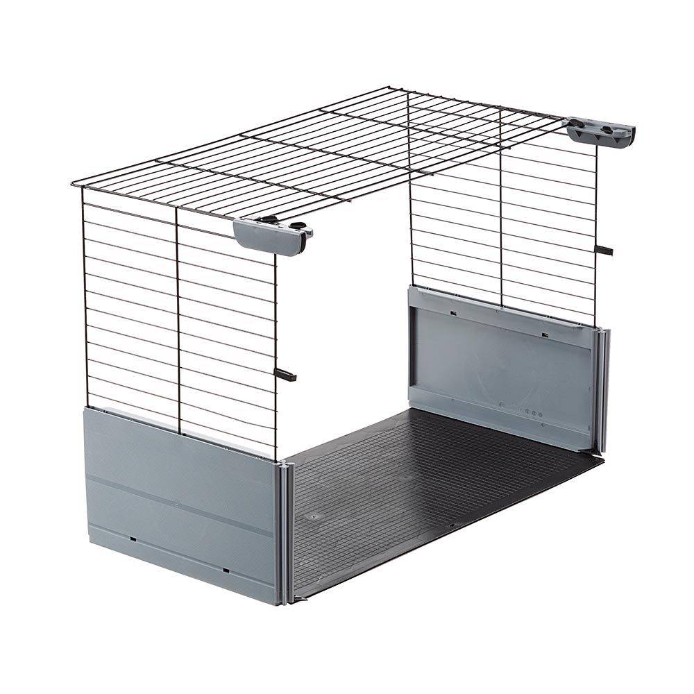 Ferplast - Extension pour Cages Modulables pour Lapins Petits Animaux Multipla, Socle, Grillage Métallique et Plastique Recyclé - Imagen 1