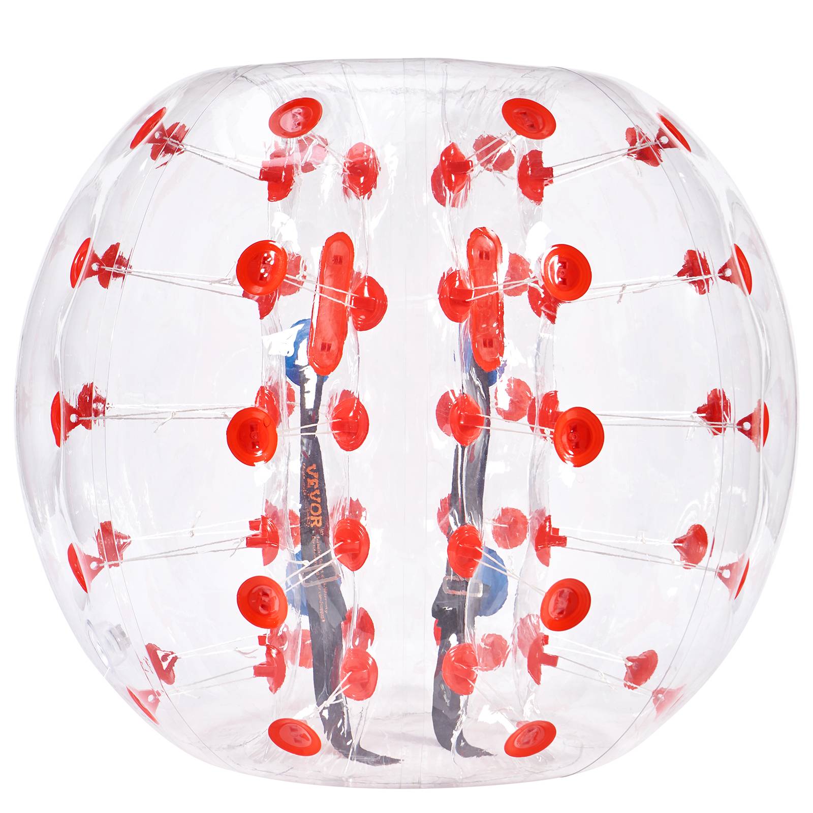 Vevor - VEVOR Bulle gonflable 1.2m pois rouge PVC 0.8mm, pour jeux en plein air adolescents/adultes. - Image 1