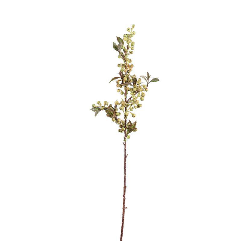 Plante Artificielle Grappe de Baies Jaunes avec Feuilles en Polyester 65cm - Image 2