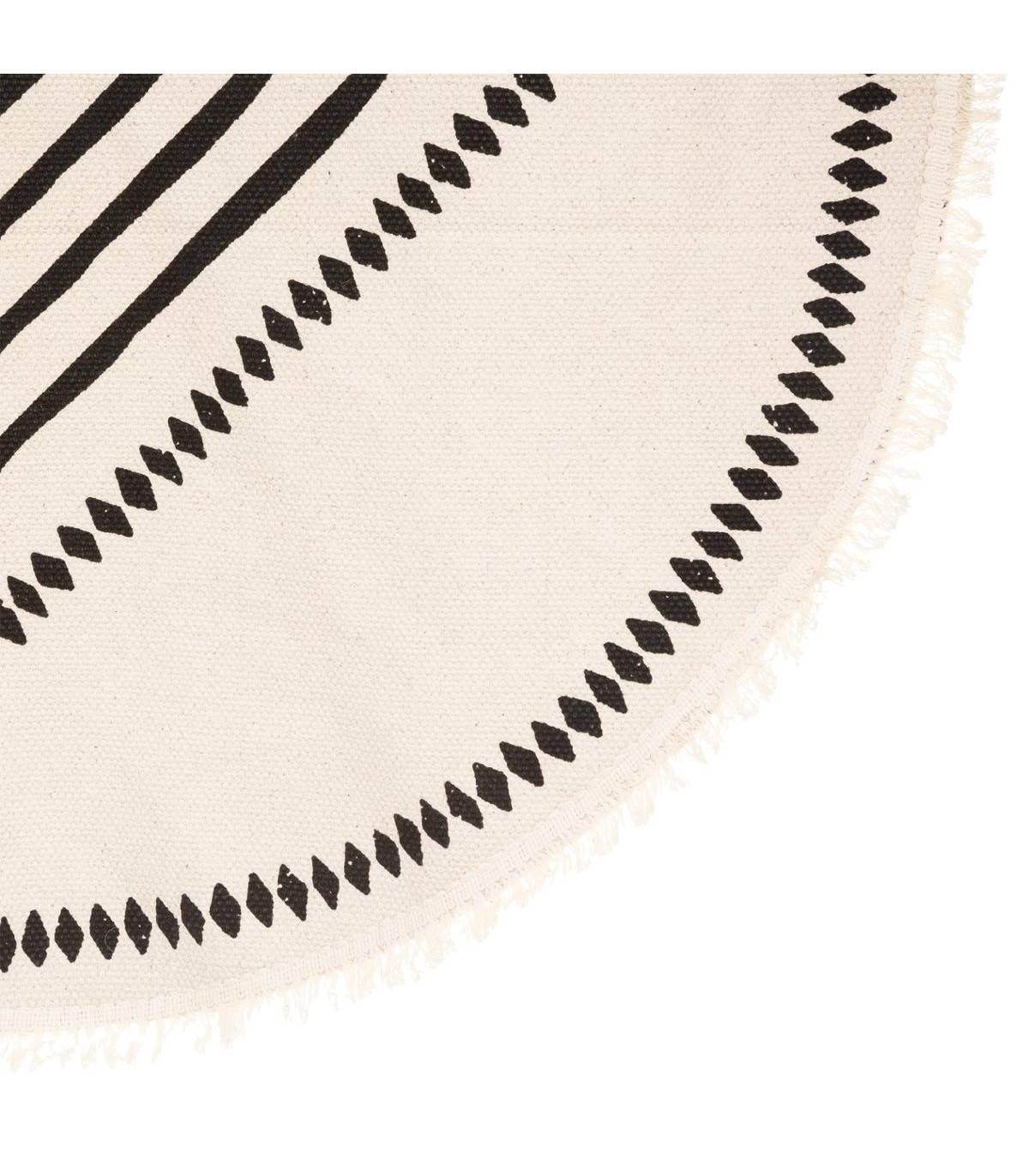 Tapis décoratif en Coton Imprimé D 90 cm - Imagen 2