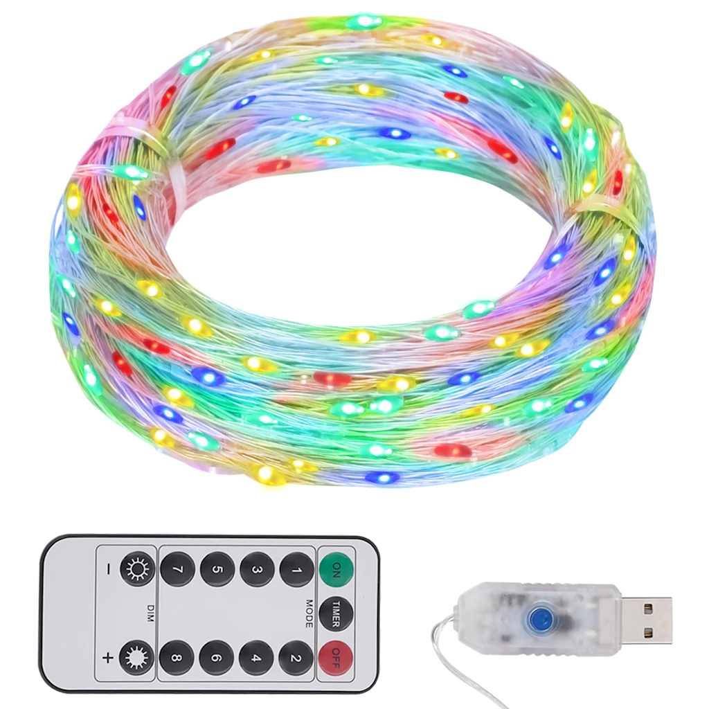 Guirlande Lumineuse LED Fil Cuivre 300 Lampes Télécommande Multicolore 30m – ComfortXL Outdoor Living - Image 1