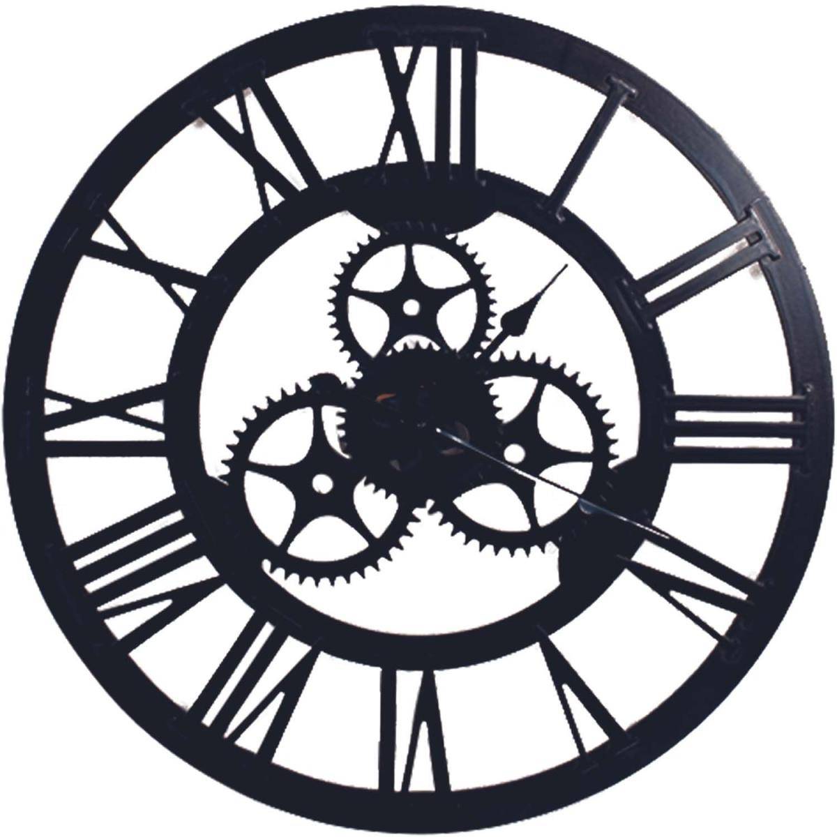 The Home Deco Factory - Horloge avec engrenage 70 cm - Imagen 1