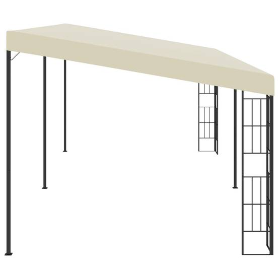 ComfortXL - Pergola Adossée Acier Toile Anti-UV pour Terrasse et Jardin Crème 6x3 m – ComfortXL Outdoor Living - Image 3