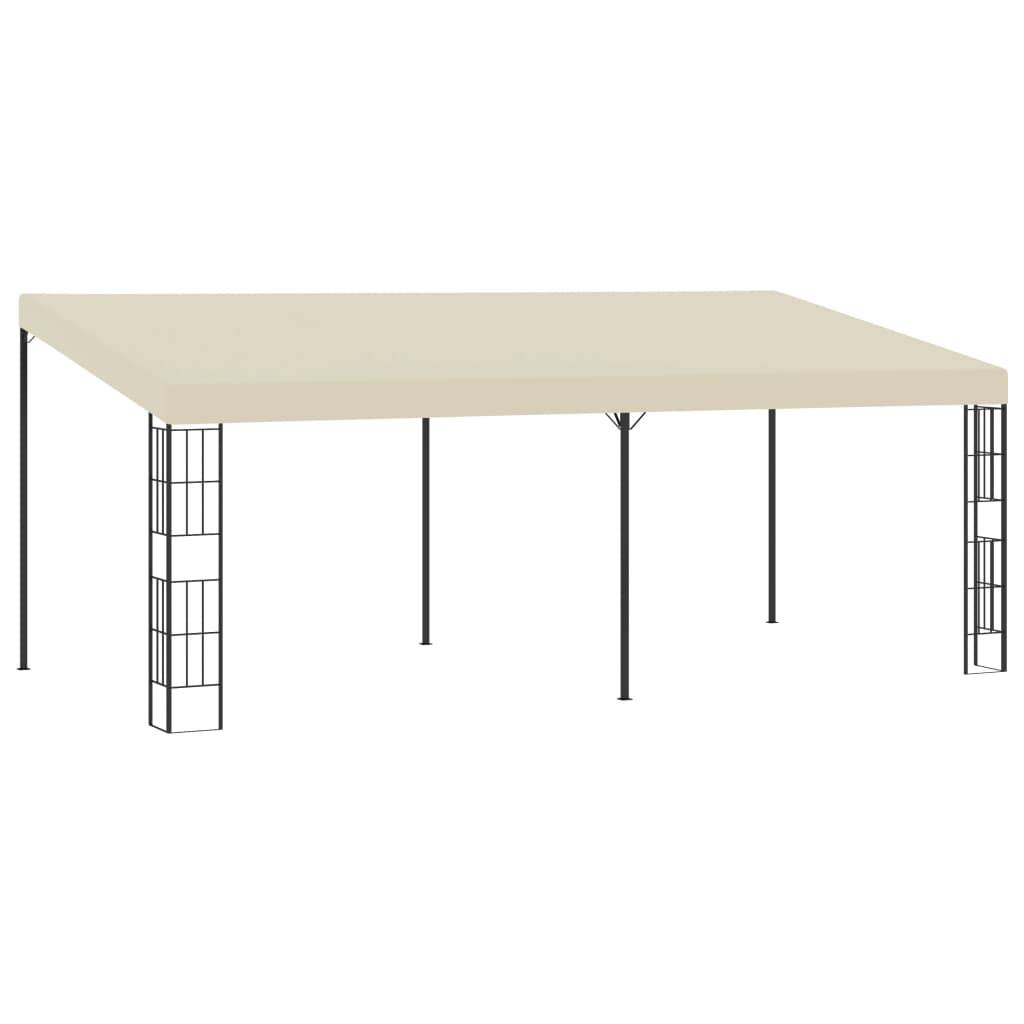 ComfortXL - Pergola Adossée Acier Toile Anti-UV pour Terrasse et Jardin Crème 6x3 m – ComfortXL Outdoor Living