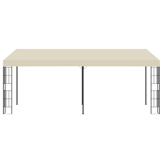 ComfortXL - Pergola Adossée Acier Toile Anti-UV pour Terrasse et Jardin Crème 6x3 m – ComfortXL Outdoor Living - Image 2
