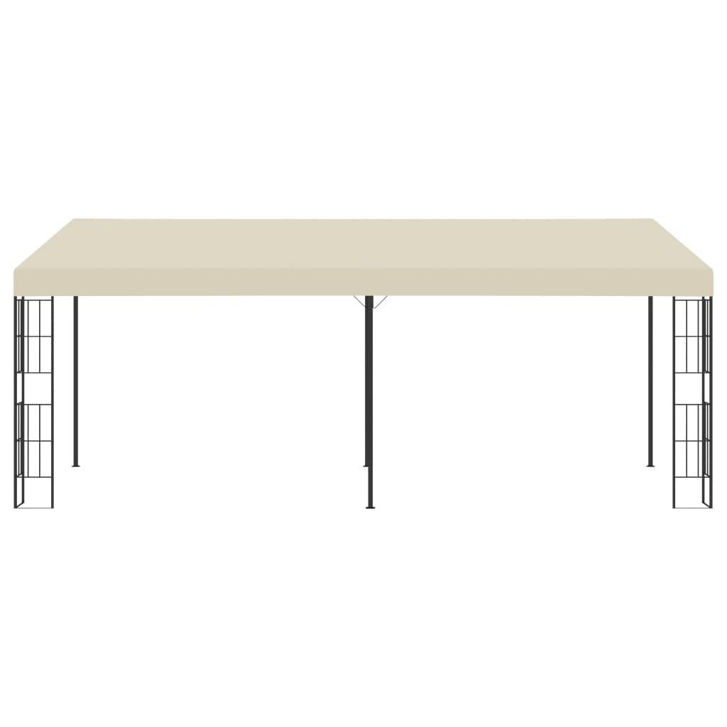 ComfortXL - Pergola Adossée Acier Toile Anti-UV pour Terrasse et Jardin Crème 6x3 m – ComfortXL Outdoor Living - Image 2