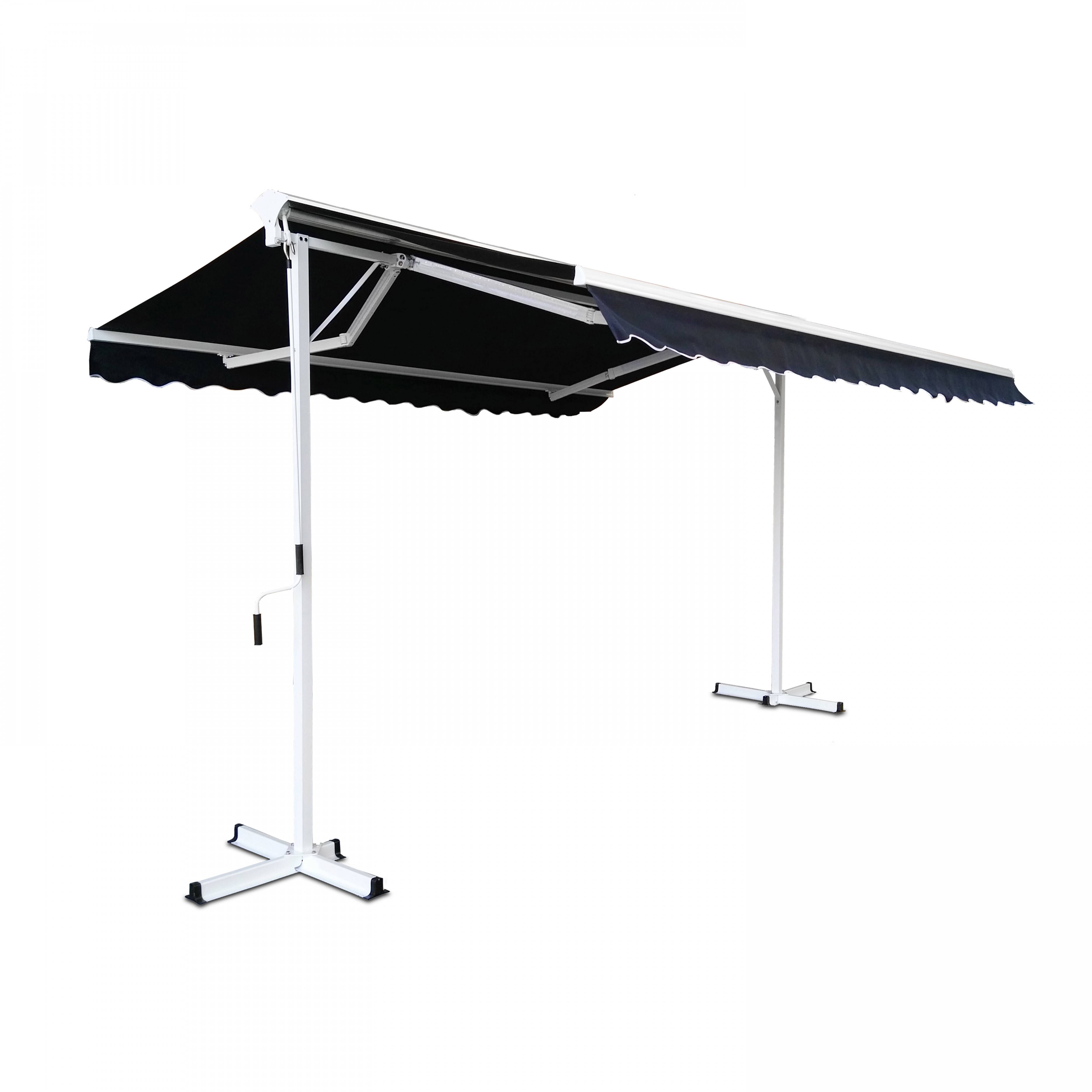 Oviala - Store double pente avec coffre 3 x 4 m en aluminium bleu marine
Delgada - Oviala - Imagen 1