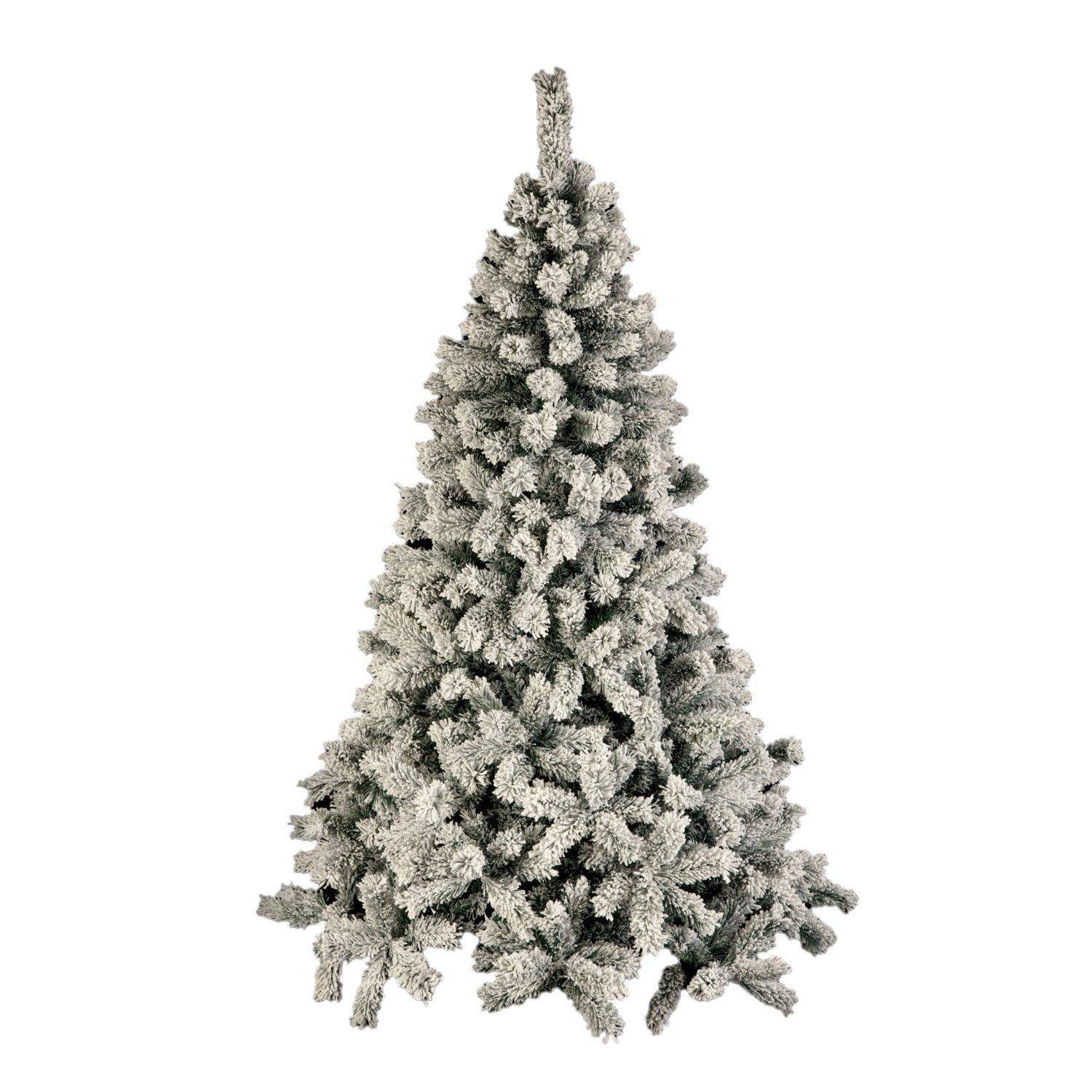 Fééric Lights & Christmas - Sapin de Noël artificiel effet enneigé WINDY PEAK - H. 180 cm - Blanc - Féérie Lights & Christmas - Imagen 1