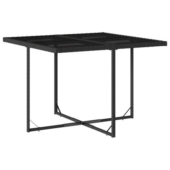 Vidaxl - Ensemble à manger de jardin 9pcs coussins noir résine tressée vidaXL 3278142 - Image 9