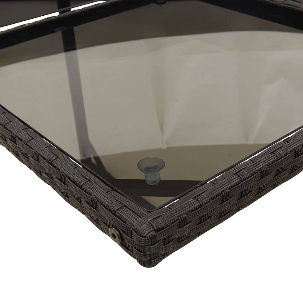 Vidaxl - Ensemble à manger de jardin 9pcs coussins noir résine tressée vidaXL 3278142 - Image 7