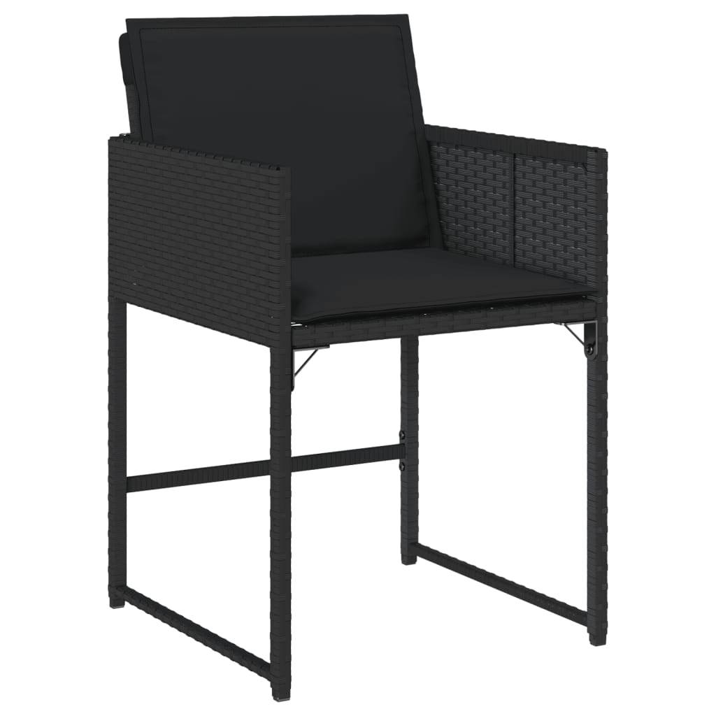 Vidaxl - Ensemble à manger de jardin 9pcs coussins noir résine tressée vidaXL 3278142 - Image 10