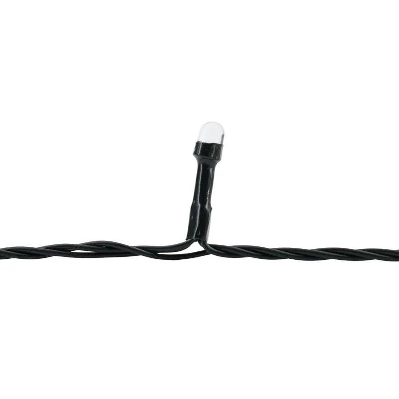 Lotti - Guirlande lumineuse 1000 LED multicolores 100m, câble vert, 8 animations + fixe, IP44 - Lotti - Image 5
