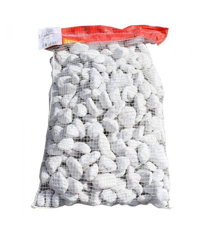 Galet marbre blanc pur 25-40mm, filet de 20 kg - F-PAI051 - Image 3