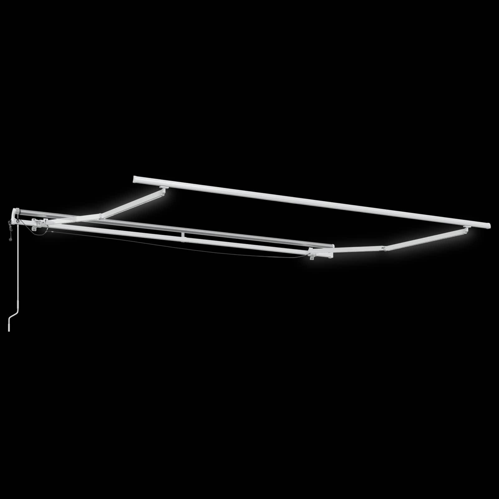ComfortXL - Store banne électrique capteur vent pour terrasse LED gris clair 4x3m - ComfortXL Outdoor Living - Image 5