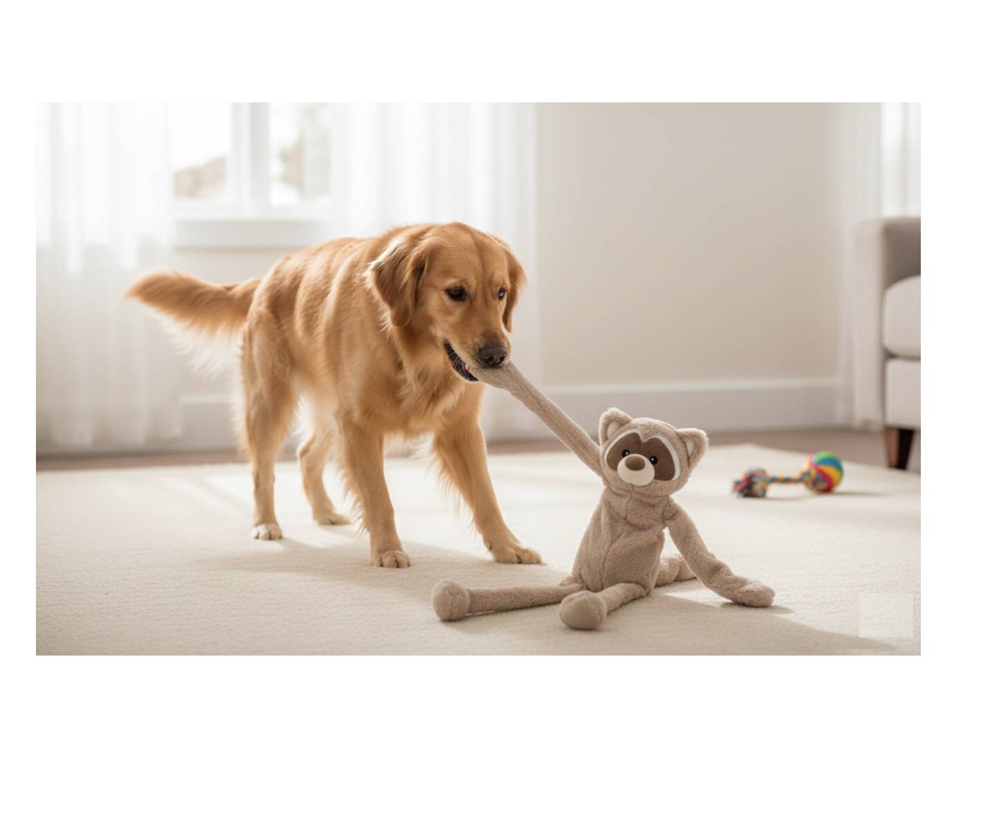 Eden - Peluche Géante sonore pour chien Raton laveur - Image 4