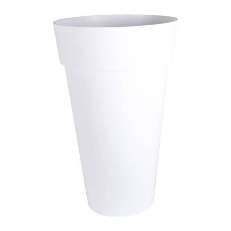 EDA Plastiques - Eda Vase Toscane Xxl - O 48 X H 80 Cm - 90 L - Blanc - Imagen 1