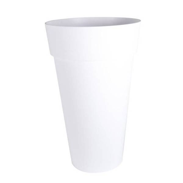 EDA Plastiques - Eda Vase Toscane Xxl - O 48 X H 80 Cm - 90 L - Blanc - Imagen 2
