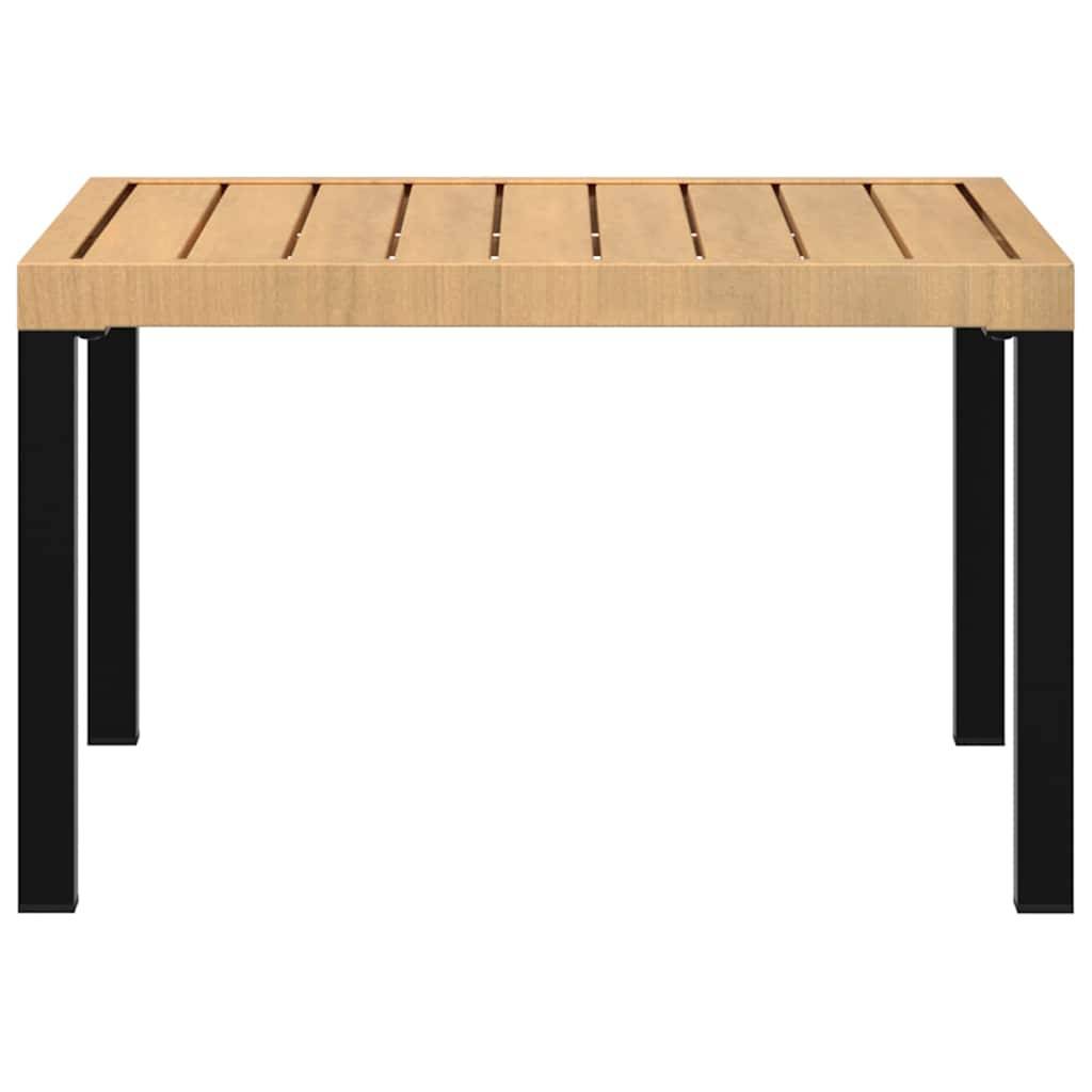 Maison Chic - Table d'extérieur - Table basse de jardin - Table de jardin noir 65x65x40 cm aluminium - Image 4