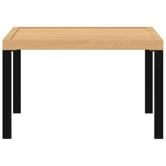 Maison Chic - Table d'extérieur - Table basse de jardin - Table de jardin noir 65x65x40 cm aluminium - Image 3