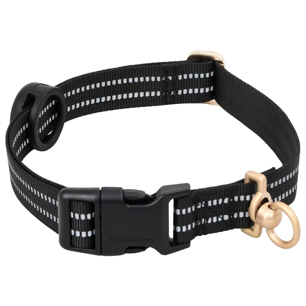 Kit Harnais Chien Anti-Traction Polyester Réglable avec Laisse et Collier Noir L – ComfortXL Pet Living - Image 5