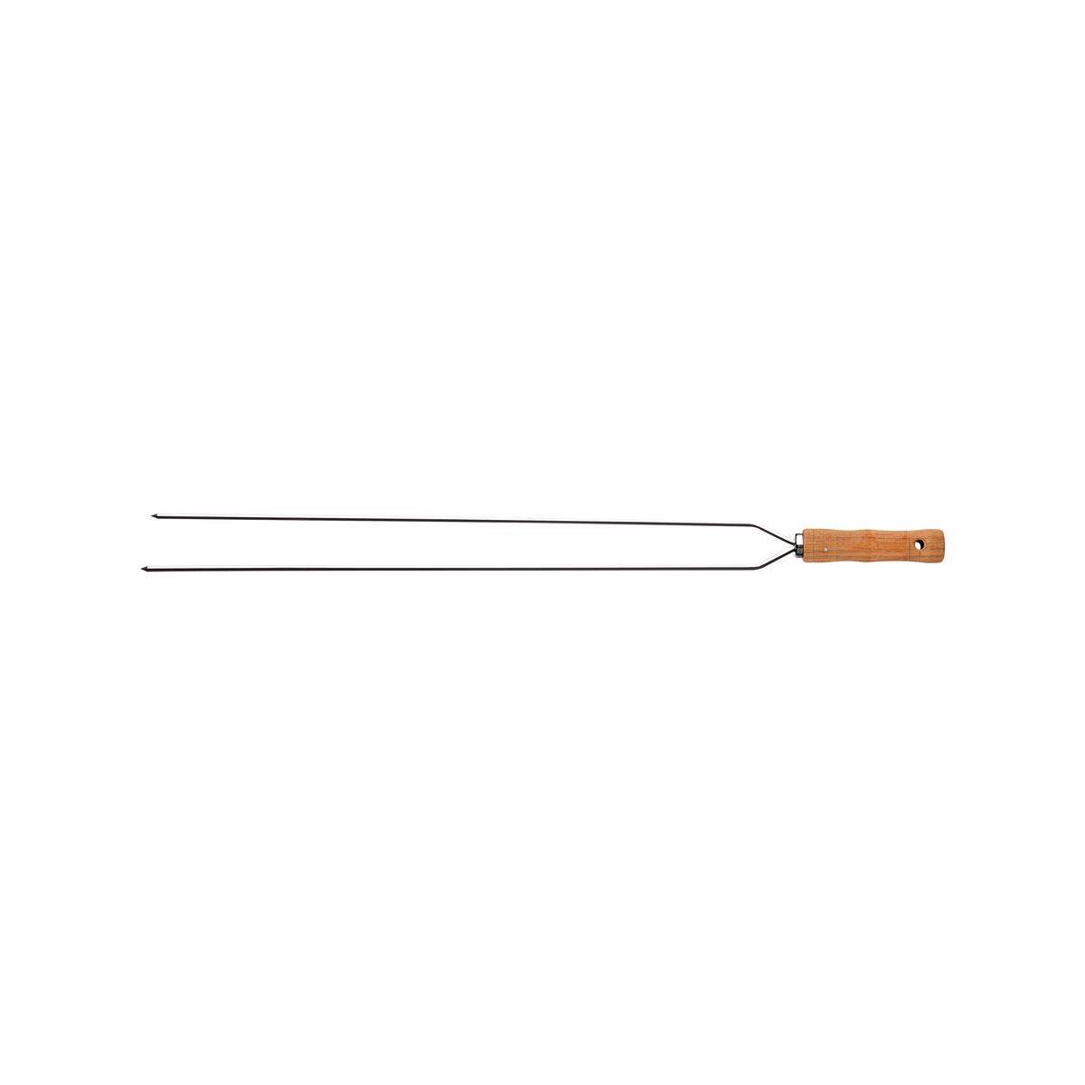Broche double Tramontina Churrasco inox et bois 75cm - Imagen 1