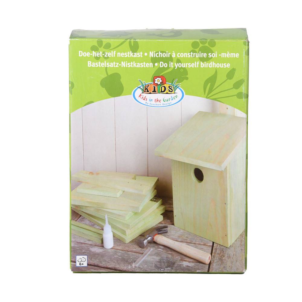 animallparadise - Nichoir à assembler, idéal pour vos enfants pour oiseaux - Imagen 2
