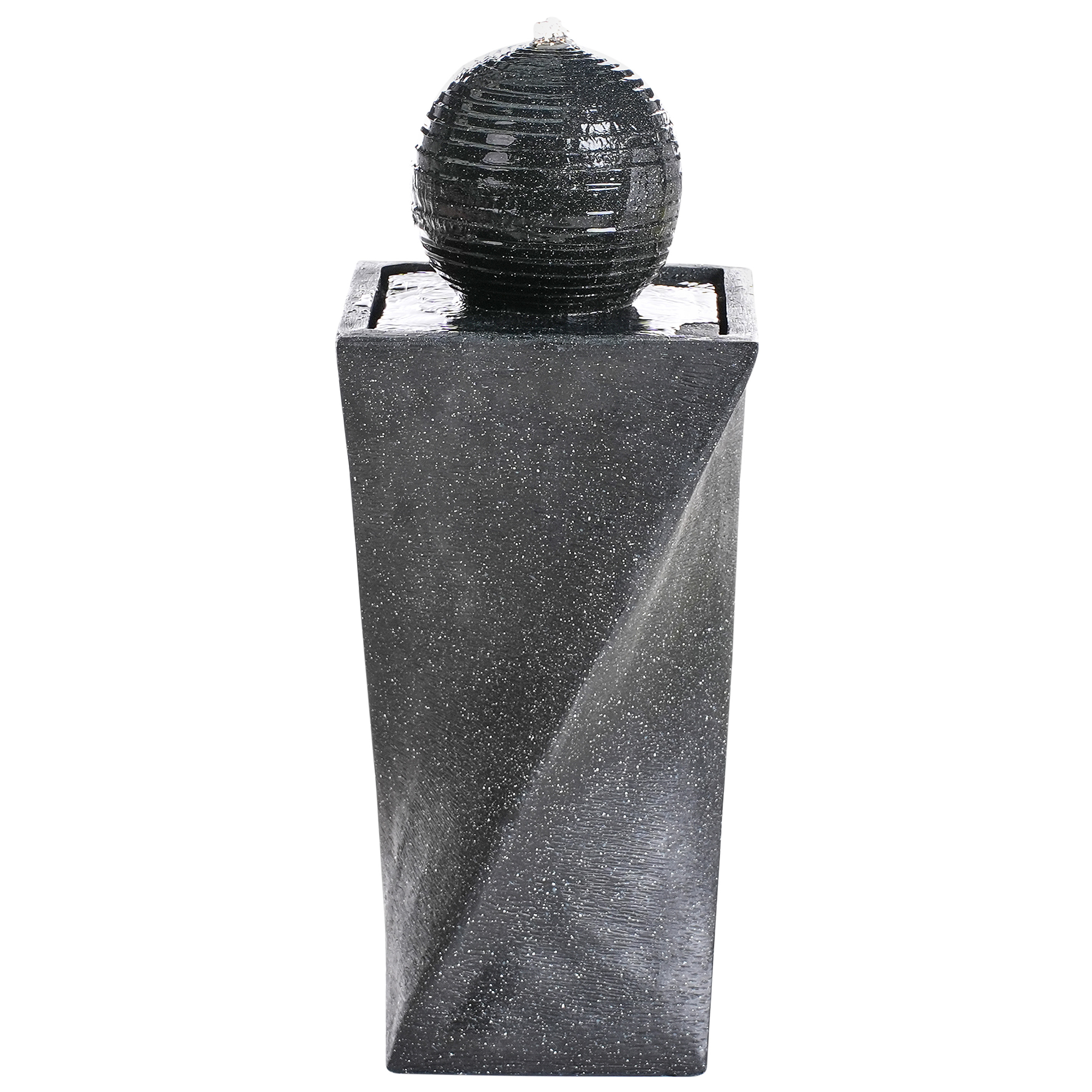 Fontaine décorative Résine Gris graphite ACQUACHETA - Beliani - Image 1