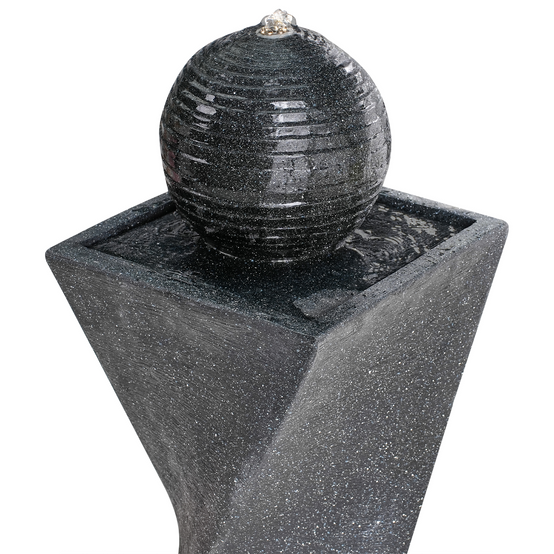 Fontaine décorative Résine Gris graphite ACQUACHETA - Beliani - Image 6