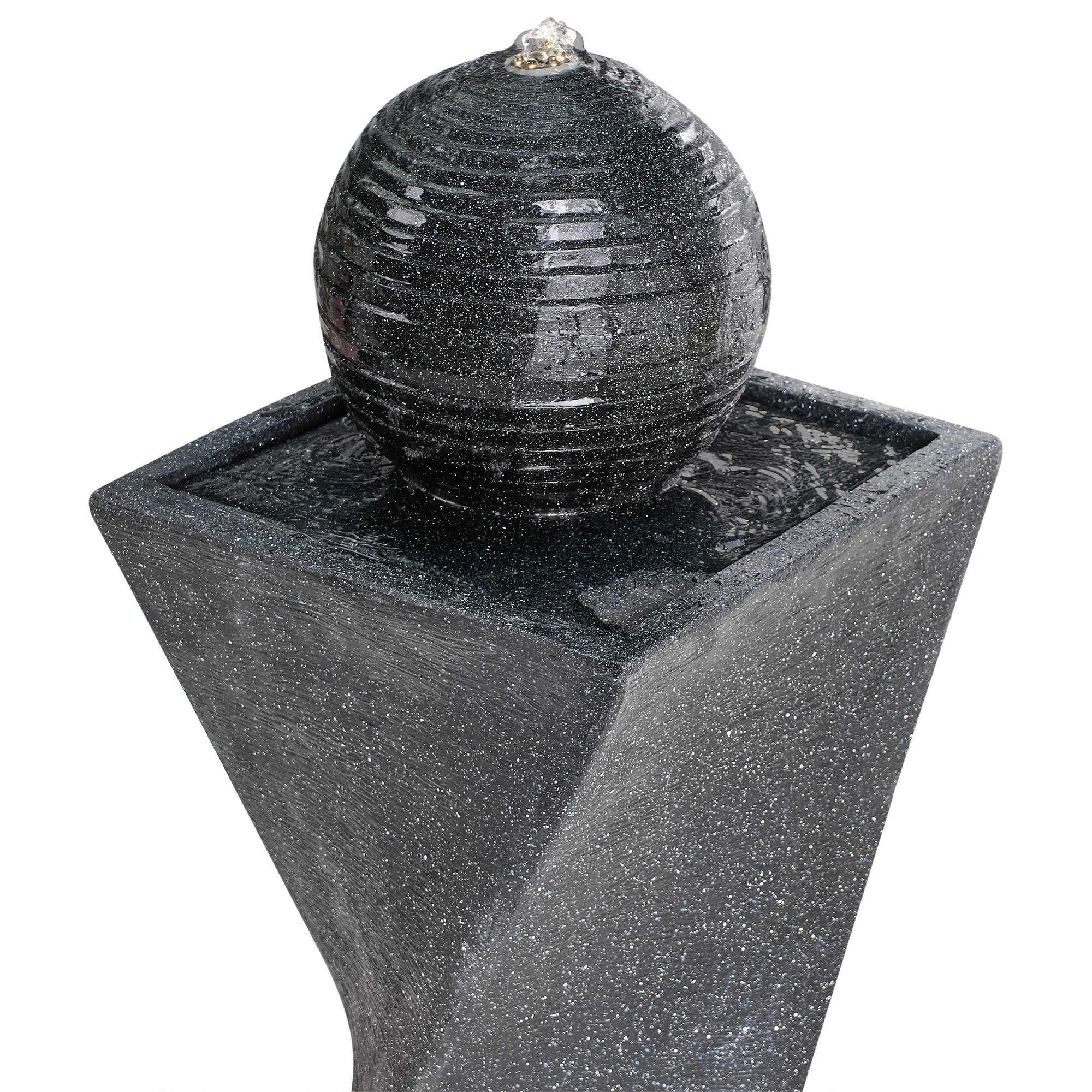 Fontaine décorative Résine Gris graphite ACQUACHETA - Beliani - Image 6