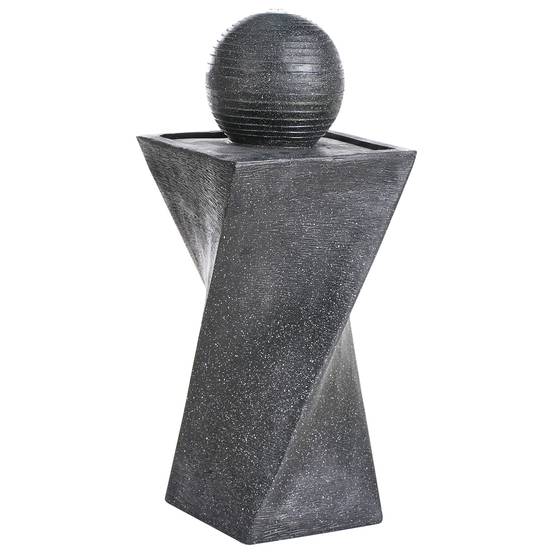 Fontaine décorative Résine Gris graphite ACQUACHETA - Beliani - Image 5
