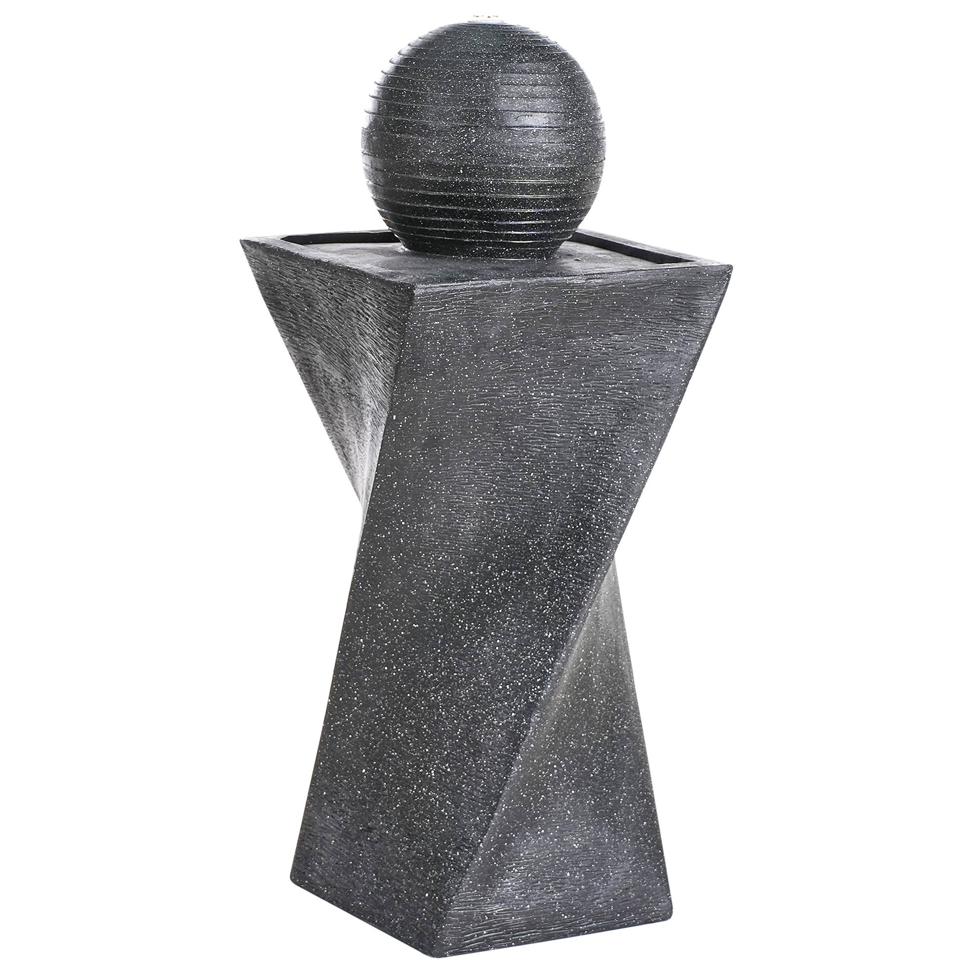 Fontaine décorative Résine Gris graphite ACQUACHETA - Beliani - Image 5