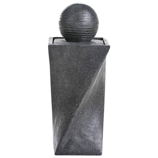 Fontaine décorative Résine Gris graphite ACQUACHETA - Beliani - Image 3