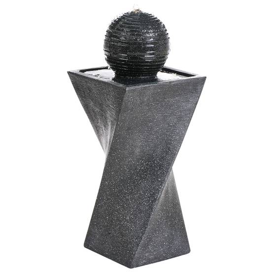 Fontaine décorative Résine Gris graphite ACQUACHETA - Beliani - Image 4