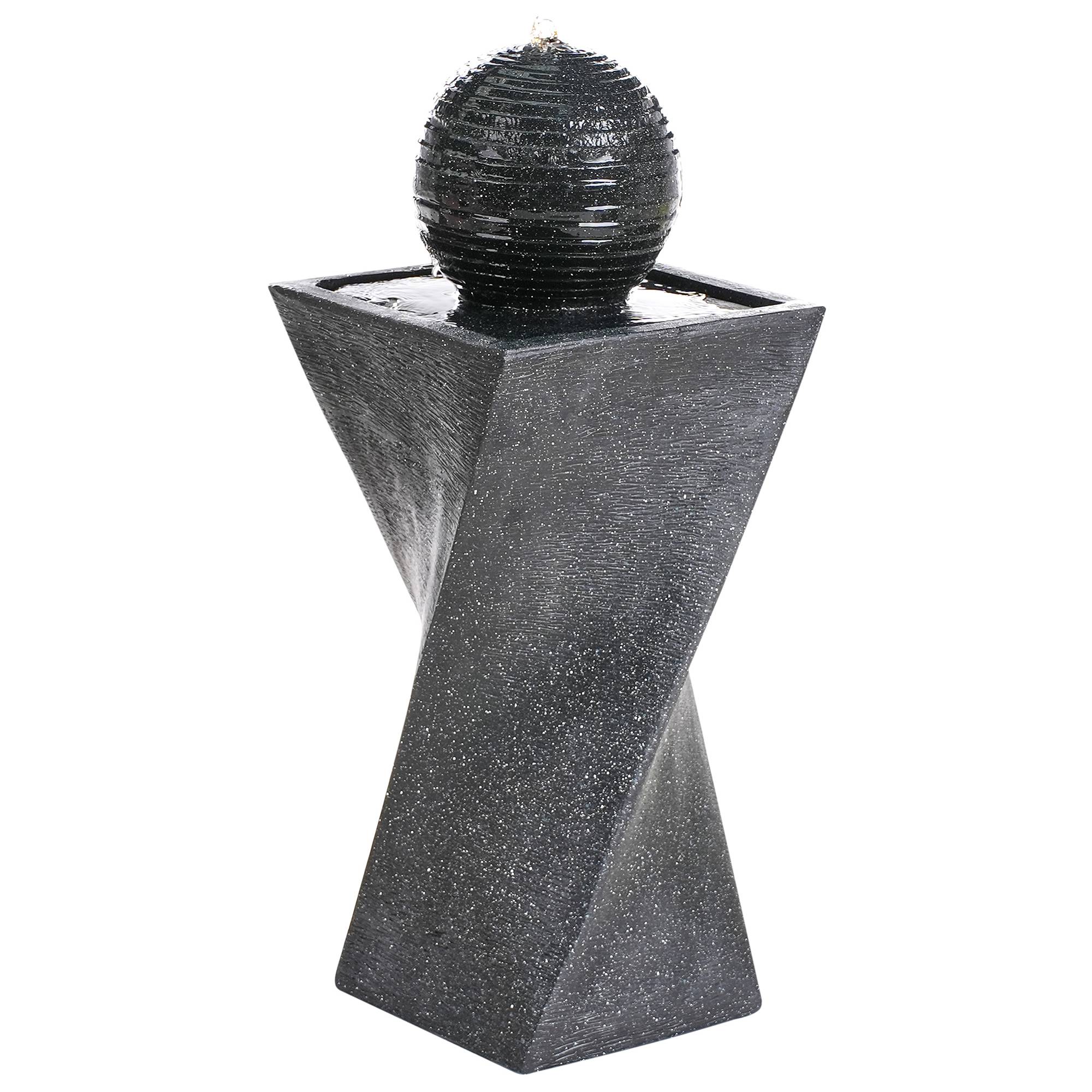 Fontaine décorative Résine Gris graphite ACQUACHETA - Beliani - Image 4