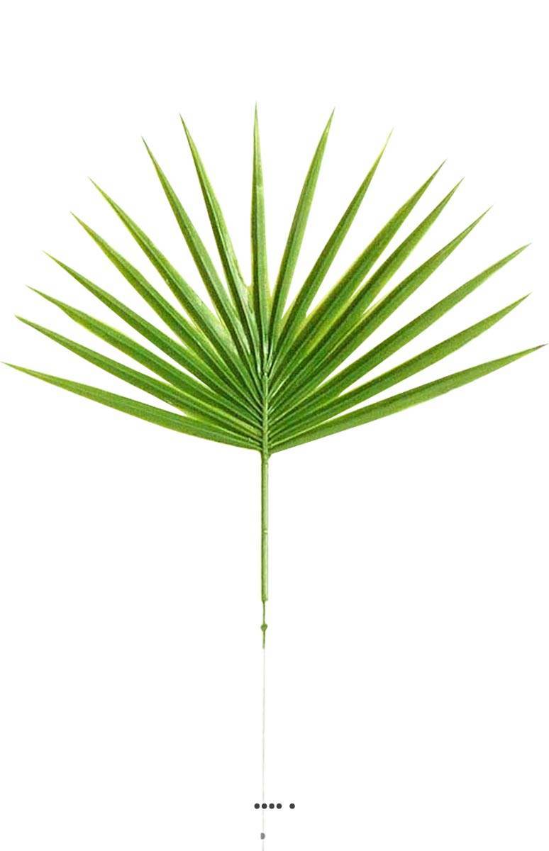Artificielles - Feuille X6 palmier Chamaerops artificielle H 40 cm D 26 cm plastique