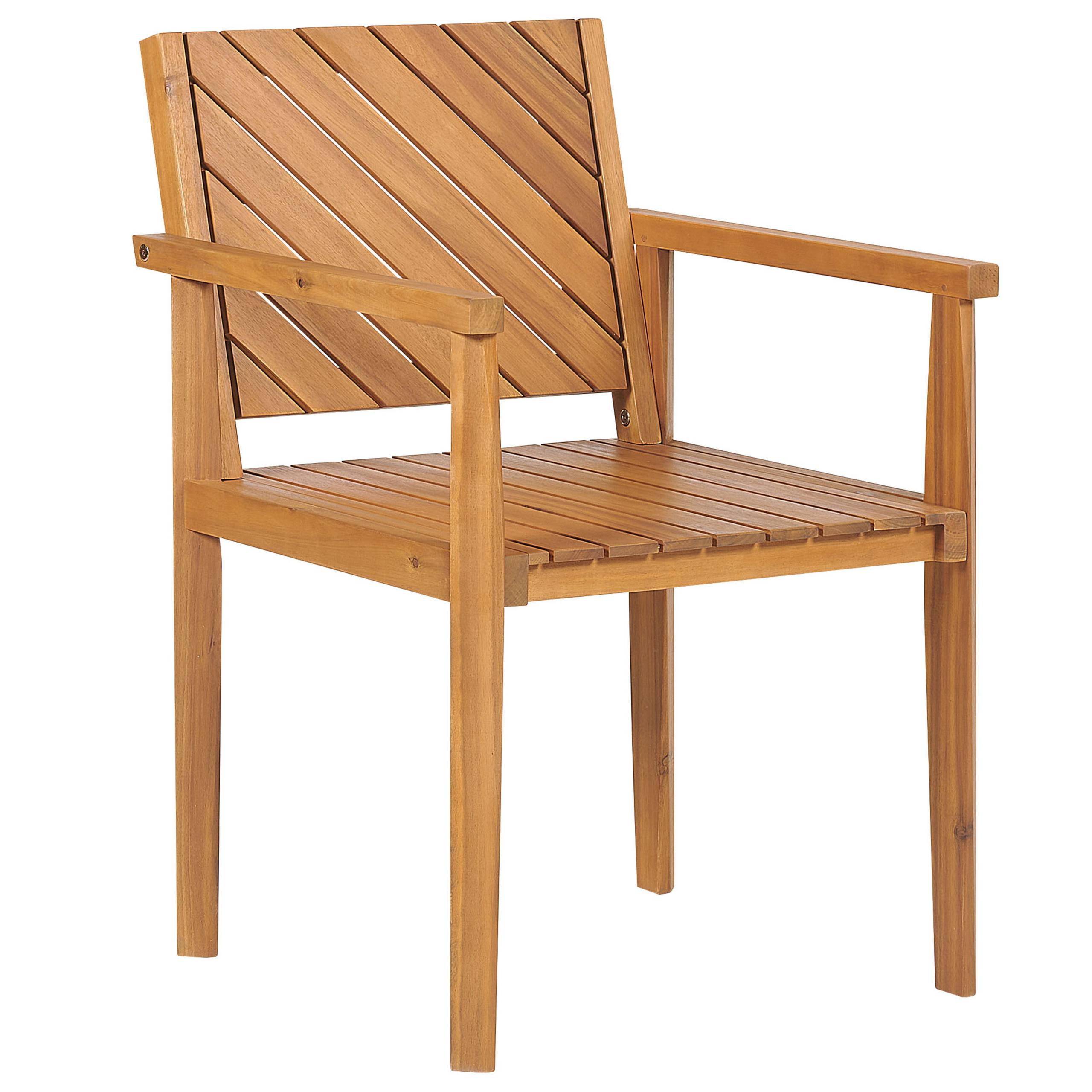 Beliani - Chaise de jardin Acacia Marron BARATTI - Beliani - Imagen 4