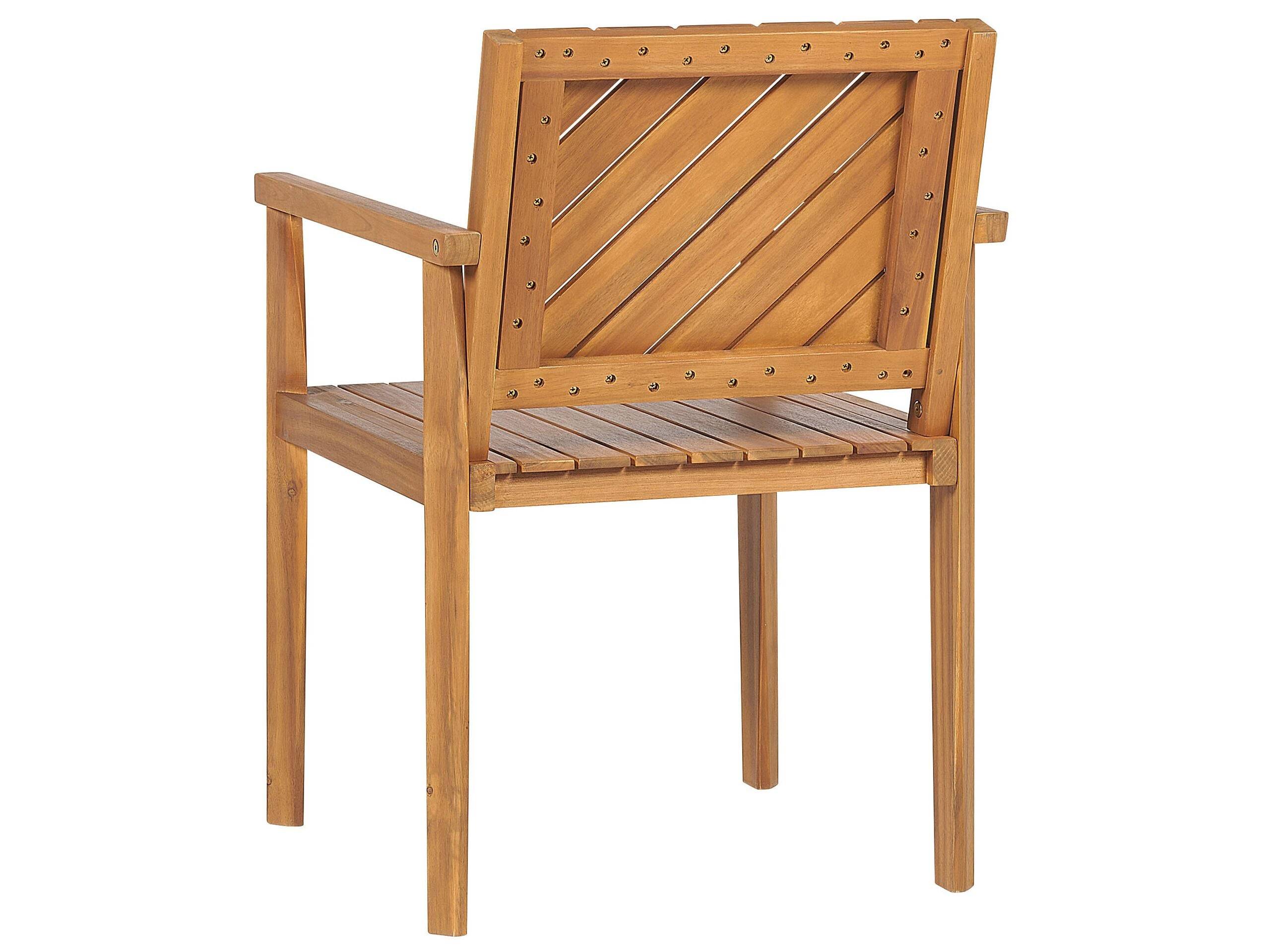 Beliani - Chaise de jardin Acacia Marron BARATTI - Beliani - Imagen 6