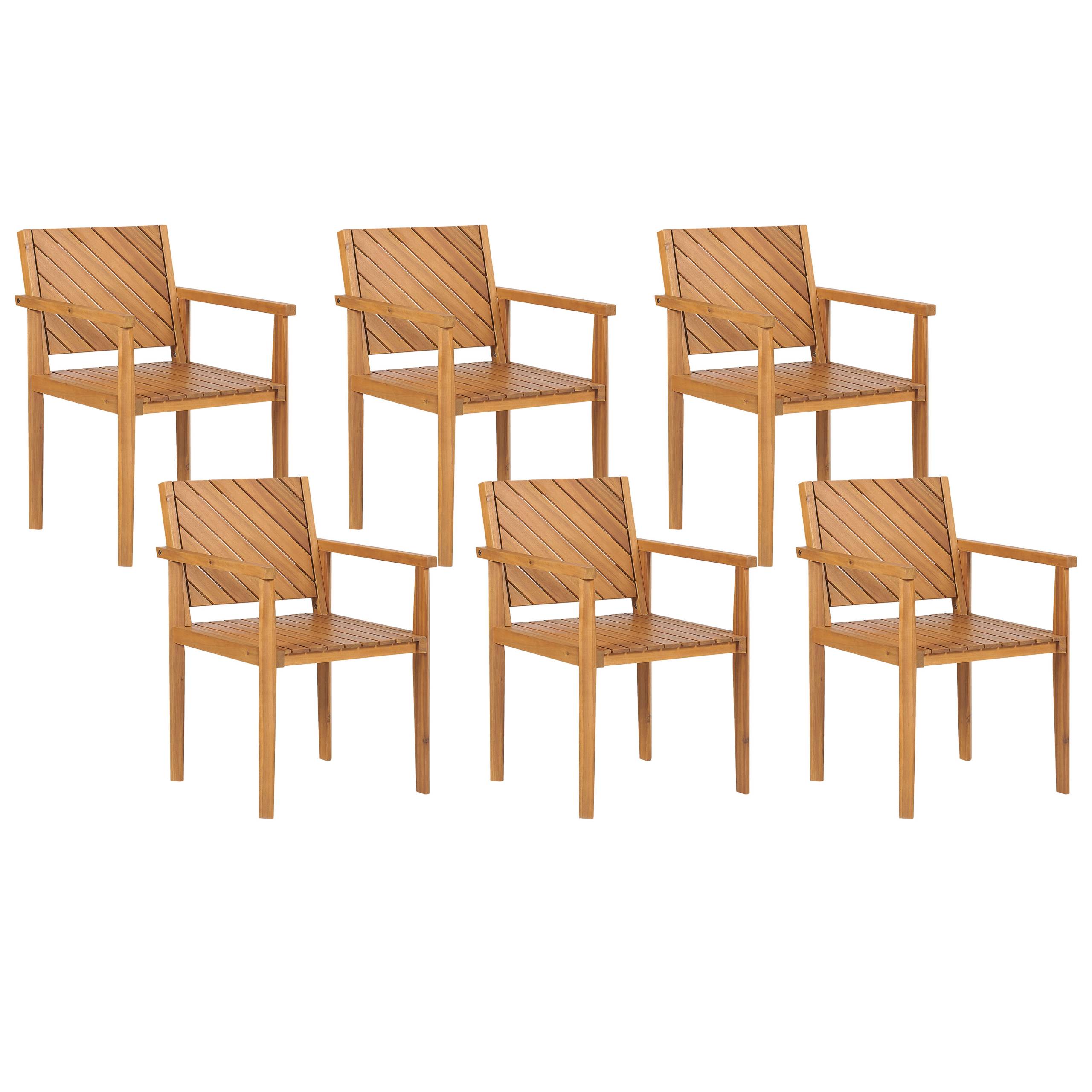 Beliani - Chaise de jardin Acacia Marron BARATTI - Beliani - Imagen 2