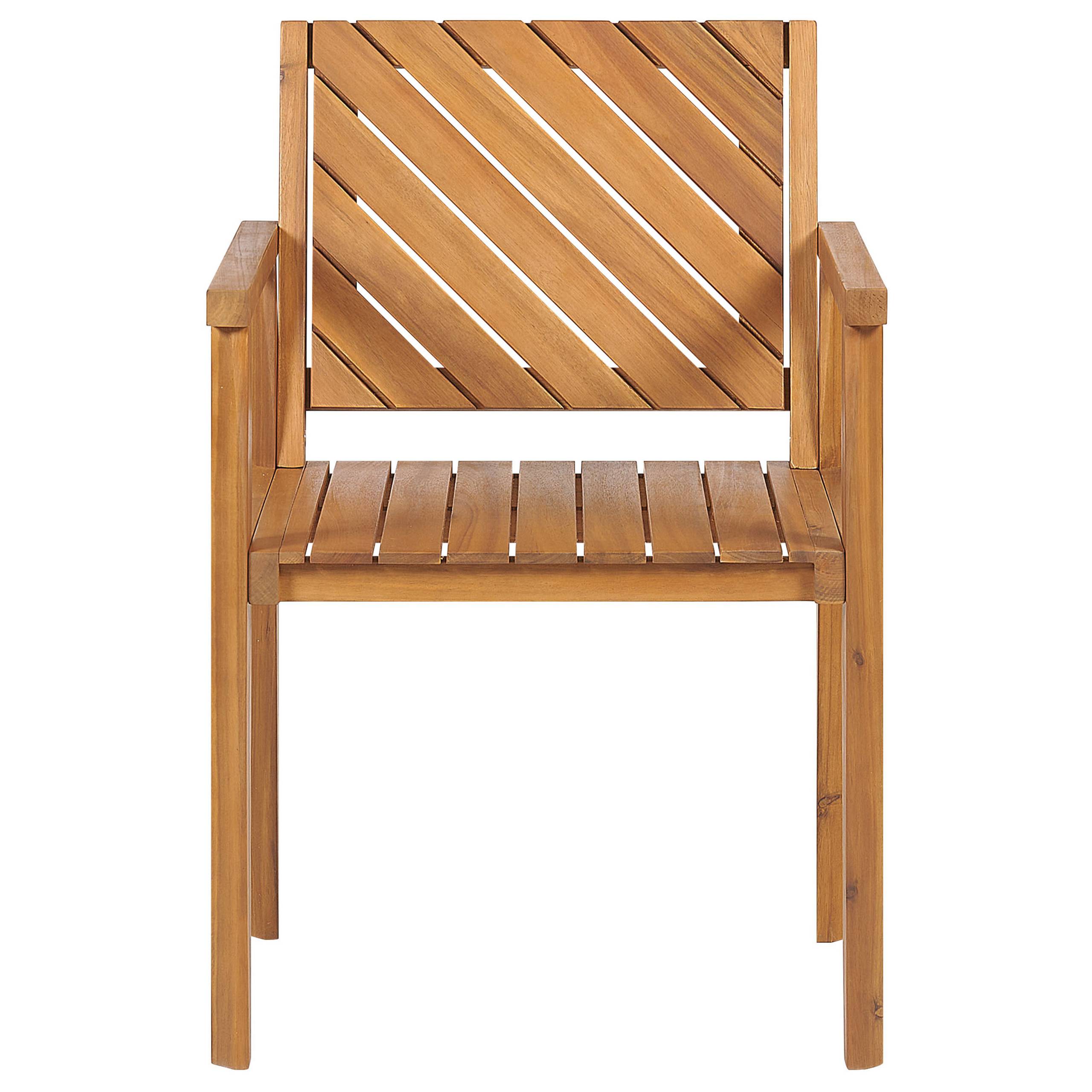 Beliani - Chaise de jardin Acacia Marron BARATTI - Beliani - Imagen 5