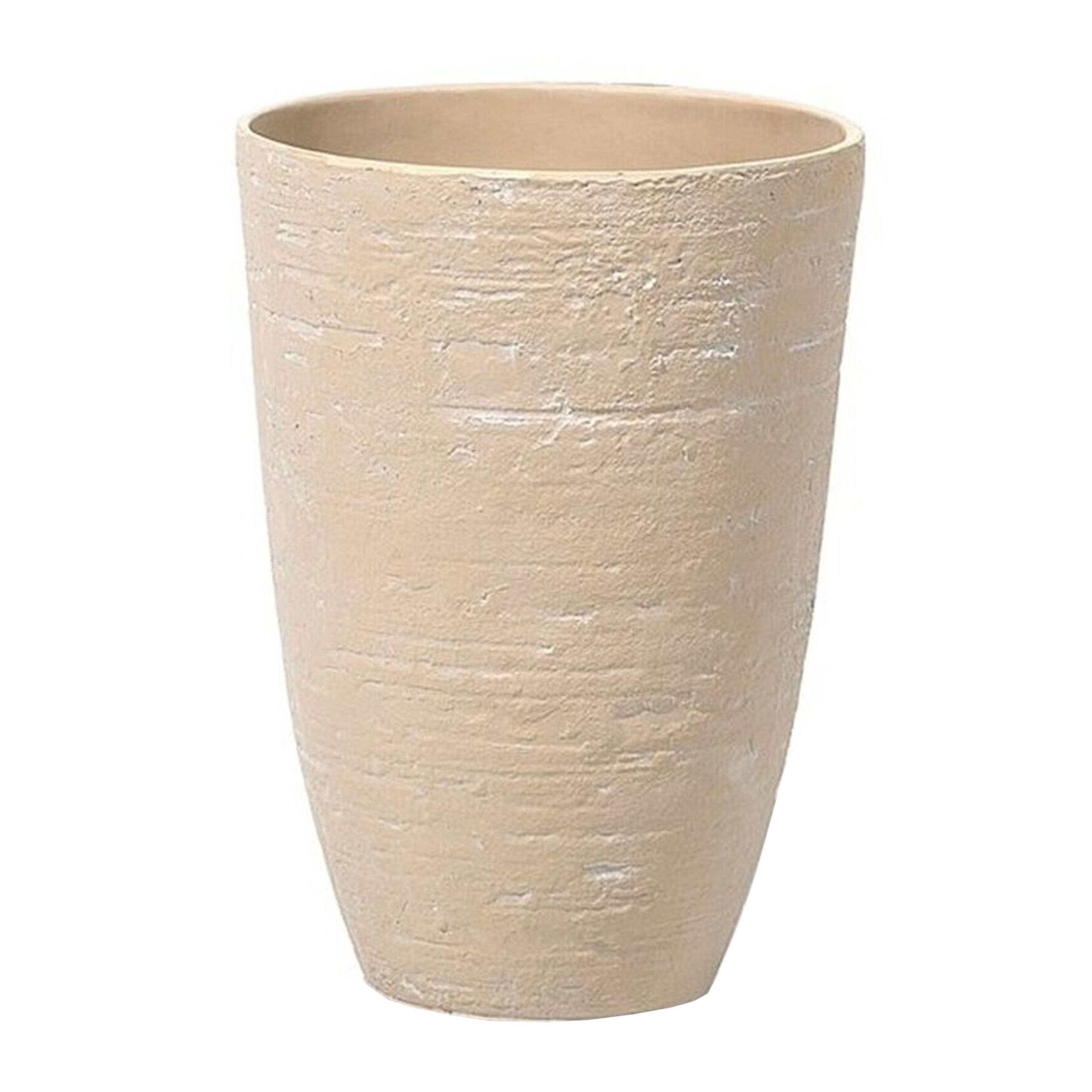 Beliani - Cache-pot d'extérieur Fibre d'argile Beige CAMIA - Beliani - Imagen 2
