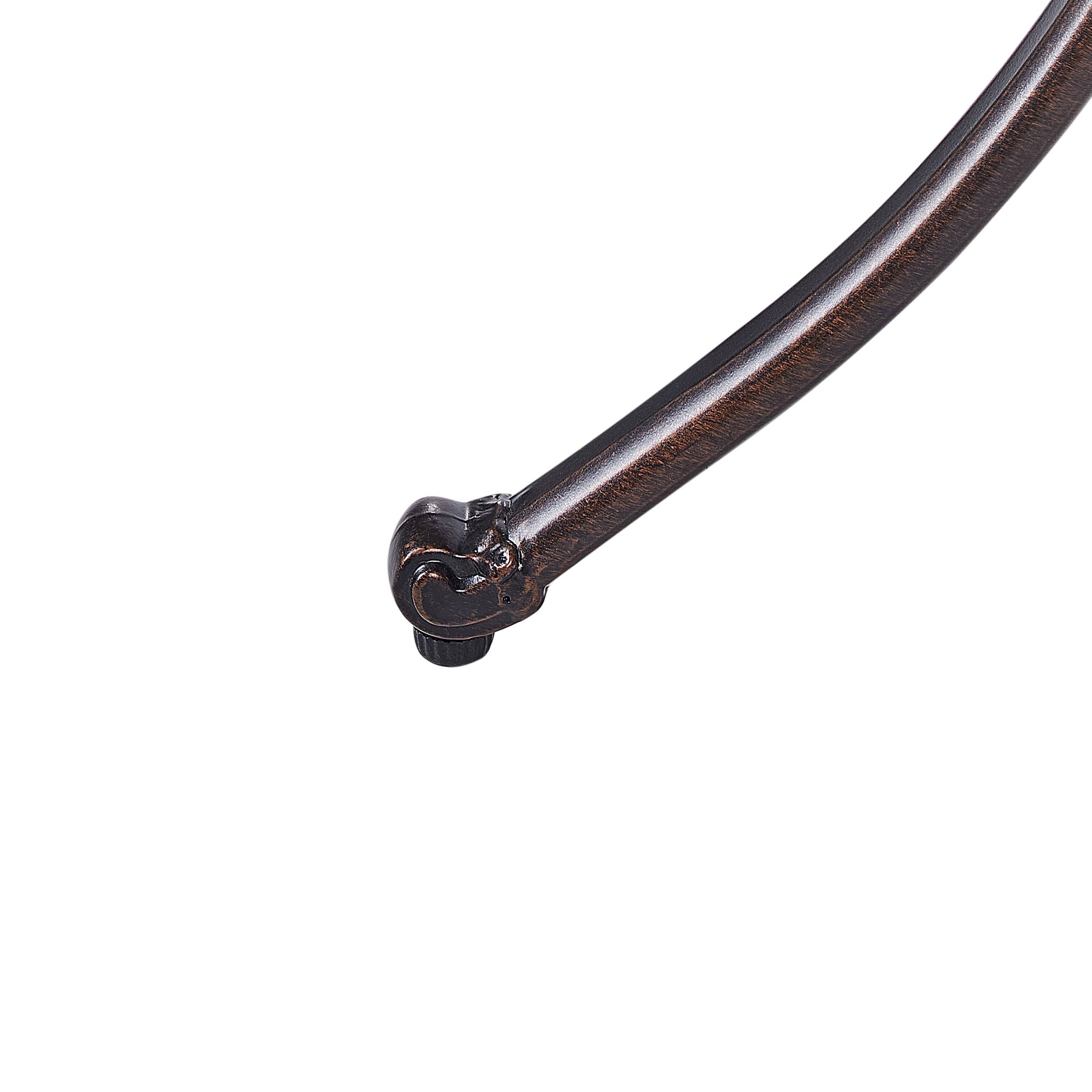 Beliani - Table bistrot Aluminium Marron ANDALO - Beliani - Imagen 8