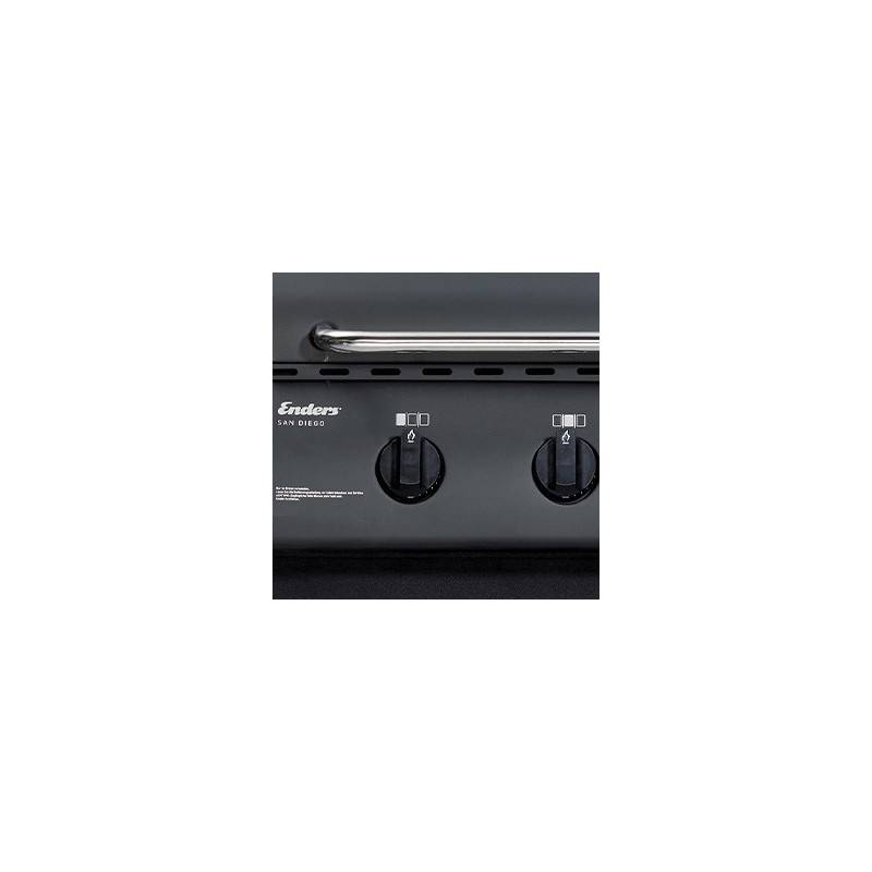 Barbecue gaz San Diego 3 - ENDERS - 3 brûleurs Inox - Surface de cuisson 50,5 x 33 cm - Grille inox - Tablettes - 7,05 kW - Imagen 7