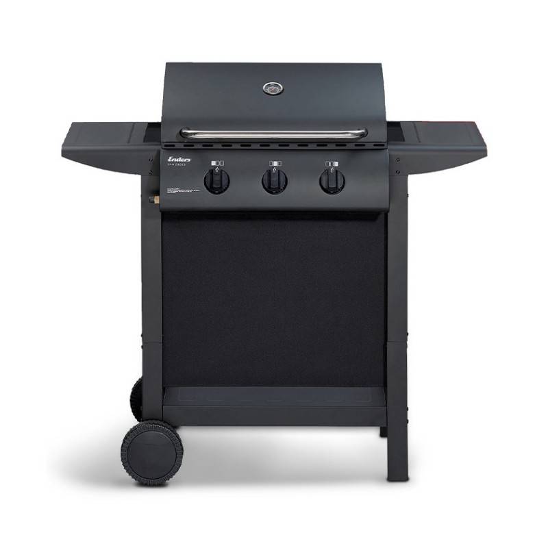 Barbecue gaz San Diego 3 - ENDERS - 3 brûleurs Inox - Surface de cuisson 50,5 x 33 cm - Grille inox - Tablettes - 7,05 kW - Imagen 1