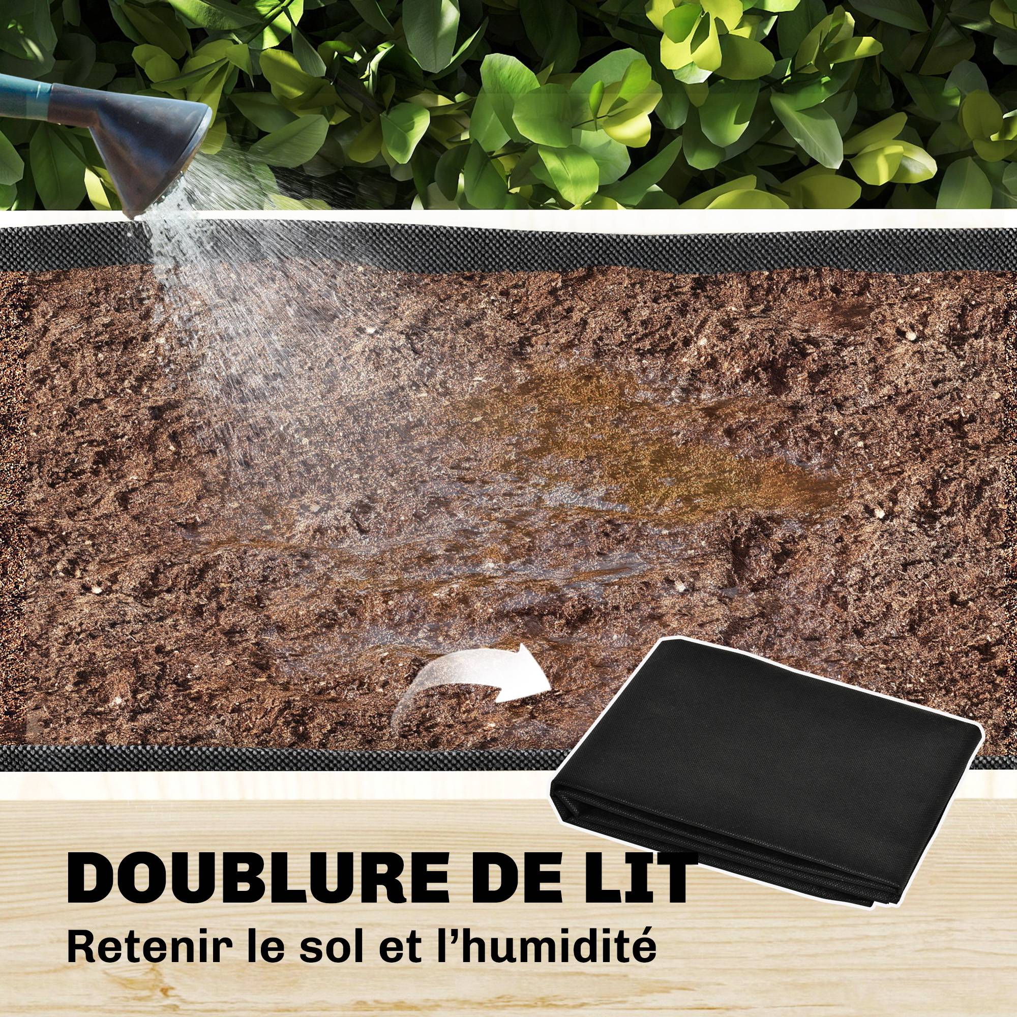PANGIVO - Jardinière avec treillis bois de sapin naturel 108 x 62 x 120 cm - PANGIVO - Image 9