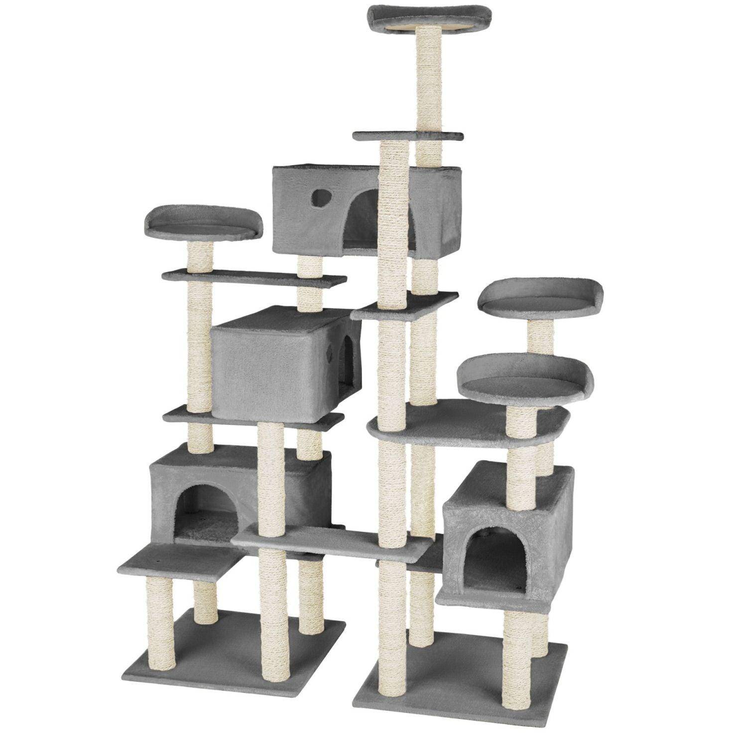 Helloshop26 - Arbre à chat 214 cm gris - Imagen 1